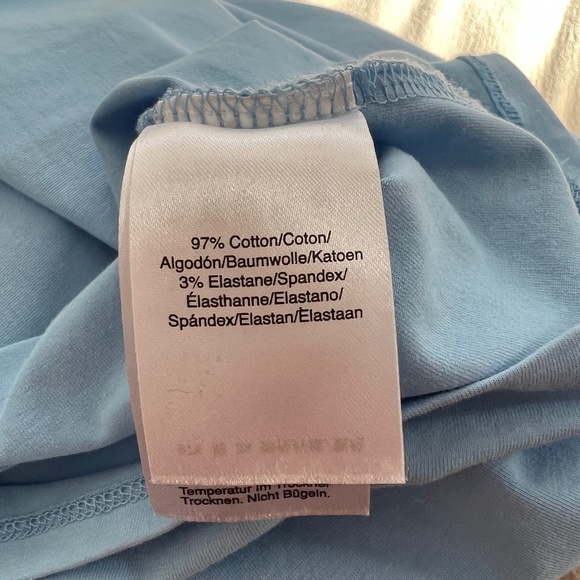 DKNY Stretch Cotton Top with Sleeve Cut-Outs - Picture 4 of 5